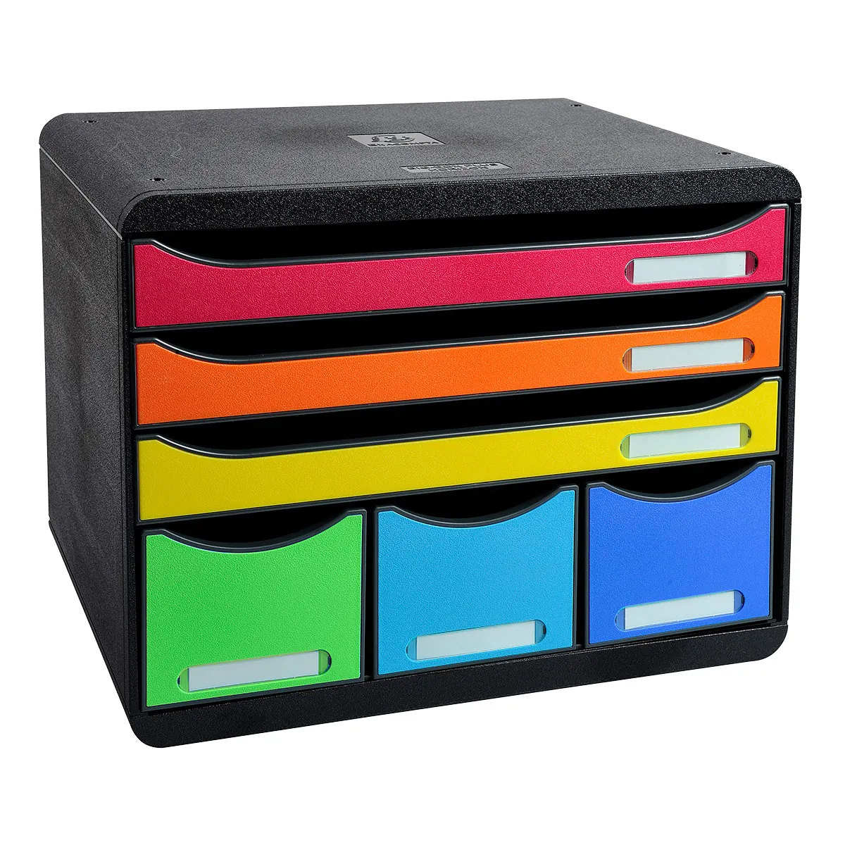 Module de classement 6 tiroirs A4+ Exacompta Store-Box Iderama Arlequin - Caisson de rangement - Modules de classement