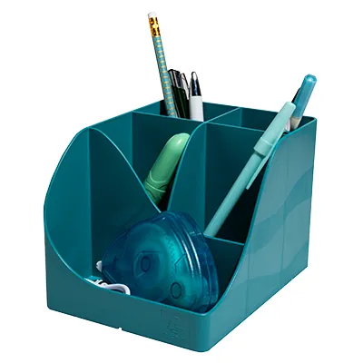 Pot à crayons Pen-Wave Skandi bleu pacifique 16 × 12 × 11 cm - 5 compartiments - Pots à crayons-4