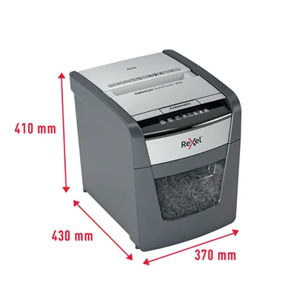 Destructeur de documents Rexel Optimum AutoFeed+ 50X coupe croisée DIN P4 50 feuilles 20L - Destructeurs de documents-7
