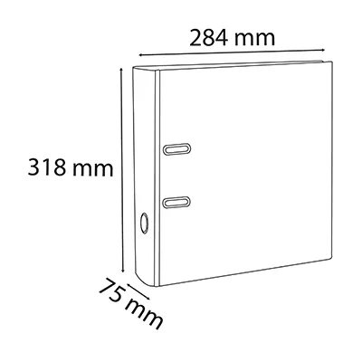 Classeur à Levier A4 Dos 75mm polypropylène Exacompta - Capacité 760 feuilles - Noir - Classeurs à levier, Classeurs A4-2