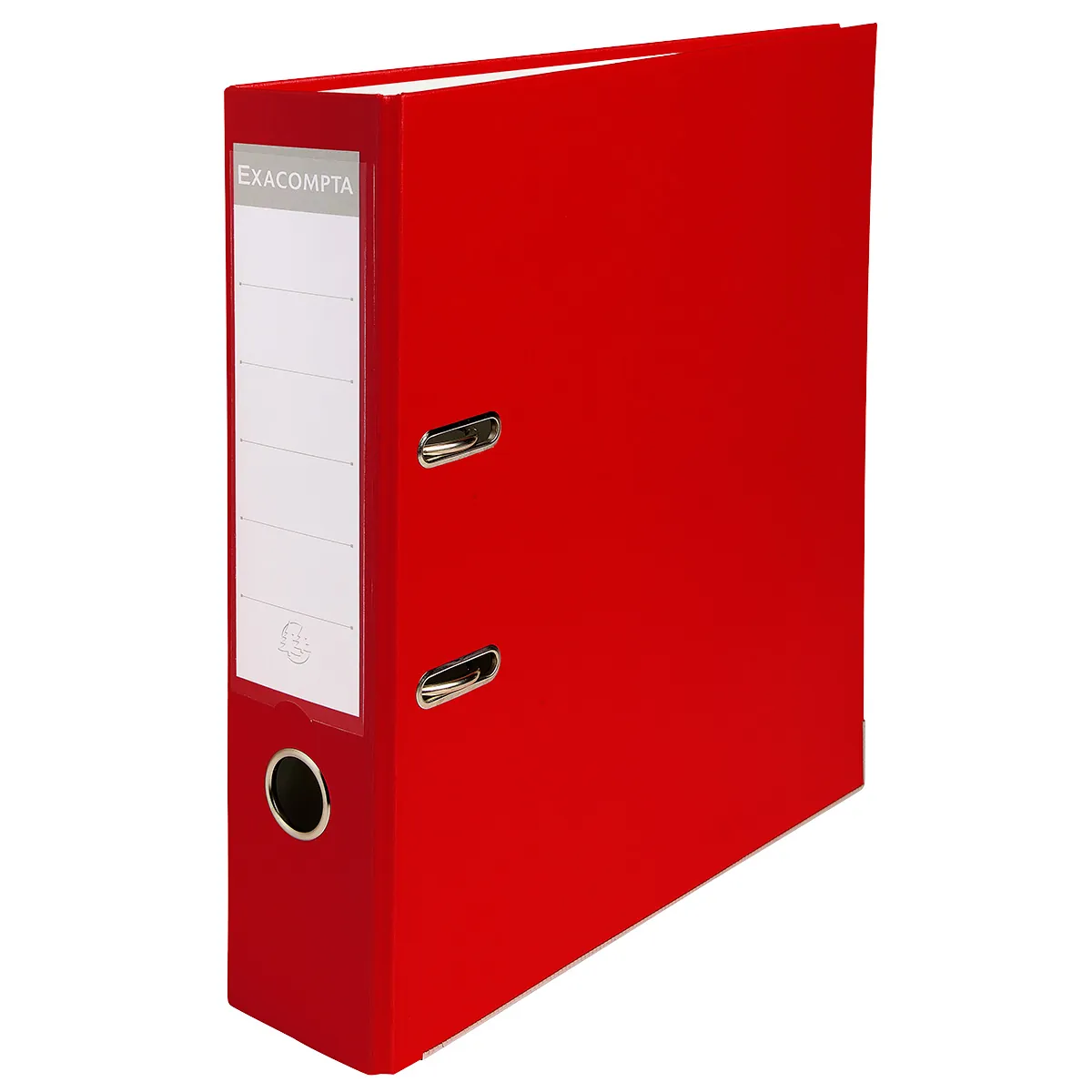 Classeur à Levier A4 Dos 75mm polypropylène Exacompta - Capacité 760 feuilles - Rouge - Classeurs à levier, Classeurs A4