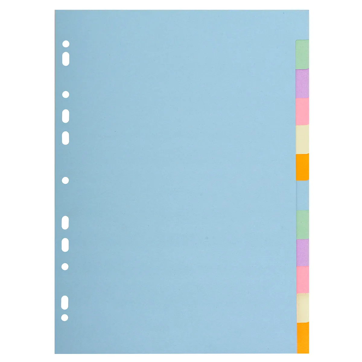Intercalaires A4 12 positions neutres couleurs pastels carte recyclée 170g Exacompta Forever - Intercalaires carton - Intercalaires et Trieurs-1