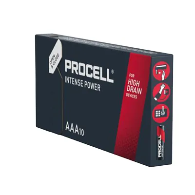 Pack 10 piles alcalines AAA LR03 Procell Intense 1,5V 1461mAh - Piles-1