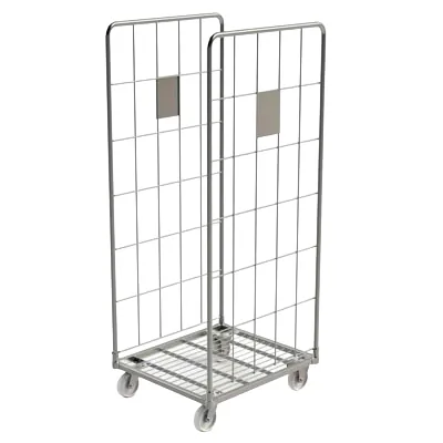 Roll conteneur 2 côtés acier zingué force 500kg - Chariots manutention