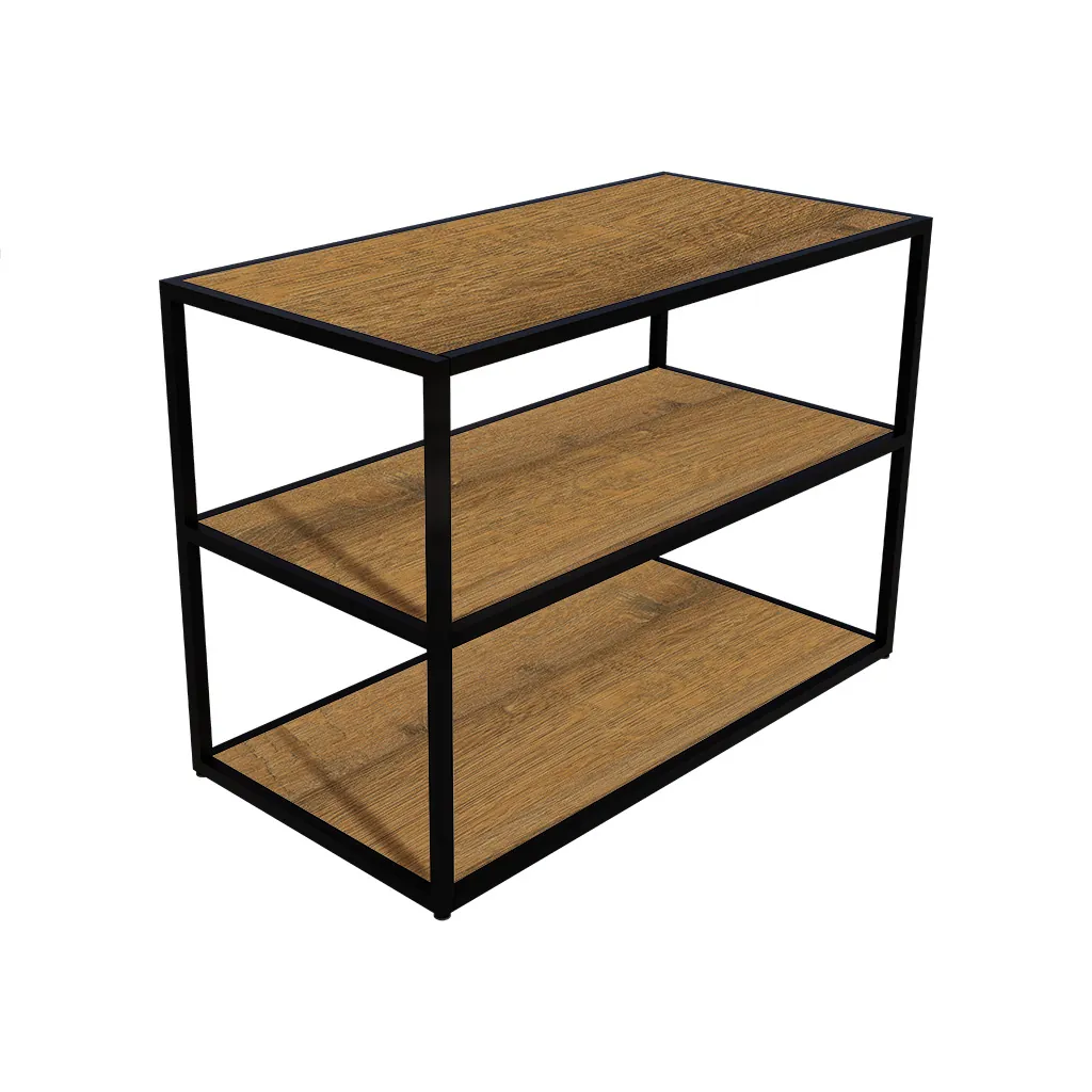 Tablette Square finition chêne Sherman cognac – L 114,5 x l 54,5 x H 1,9 cm - Tablettes Bois Mélaminé-1