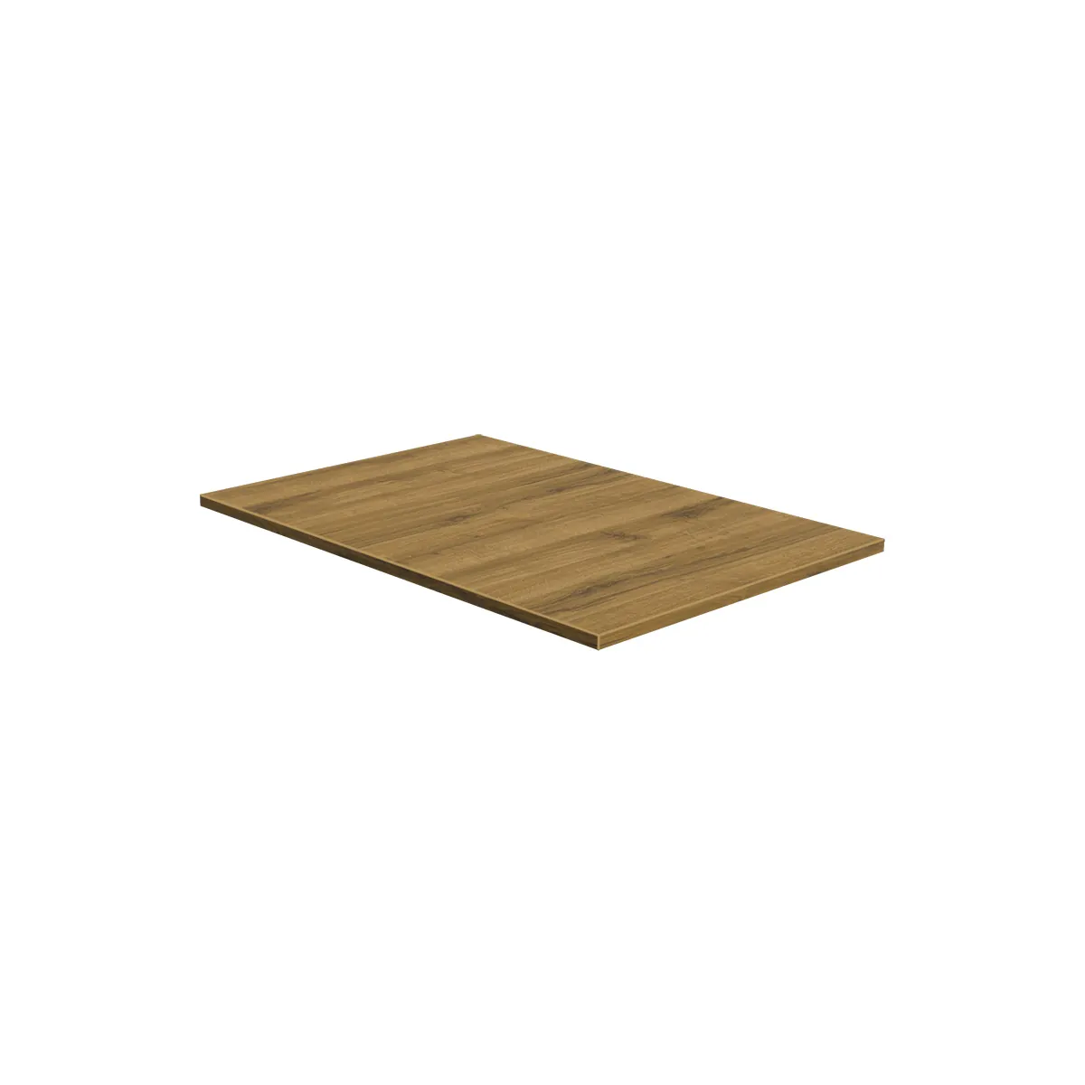Plateau chêne Sherman 57,5 x 84,7 cm pour gondole centrale Square 60 - Tablettes Bois Mélaminé
