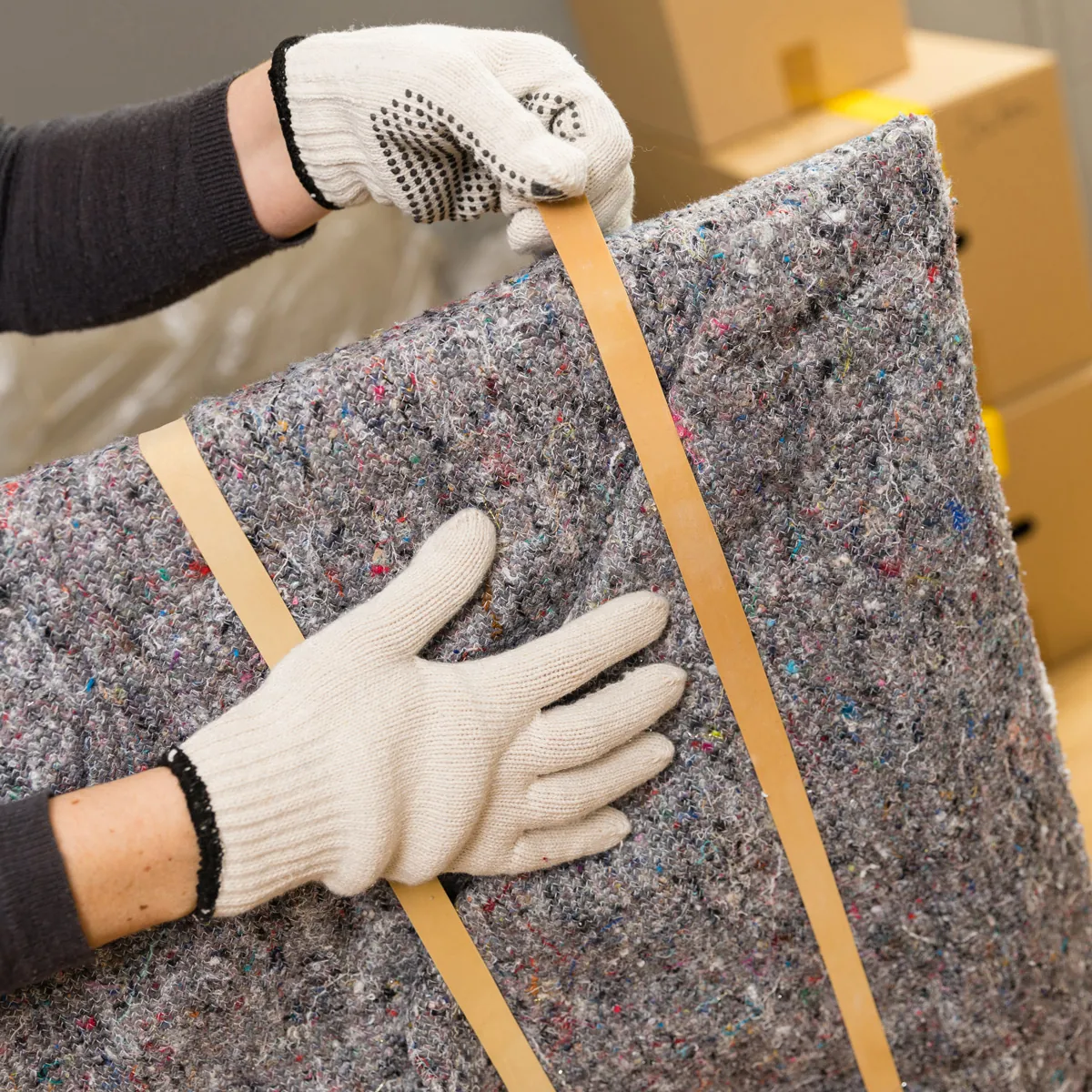 Couverture déménagement 150x200cm - 180g/m² - Gris chiné - Accessoires de déménagement-1