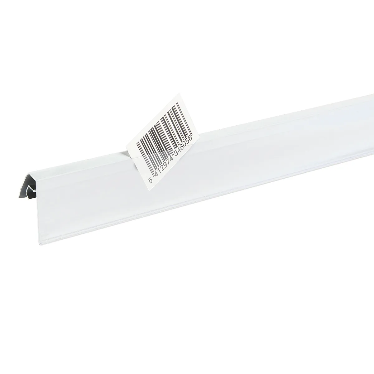 Porte-étiquette PVC pour panier fil clipsable 100 x 40 mm - Blanc - Lot de 50 - Porte-étiquettes pour corbeilles et tiges