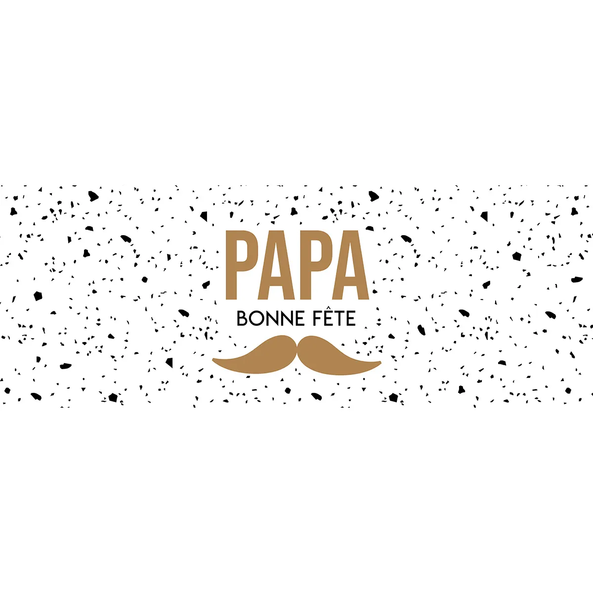 Affiche fête des pères verticale 84 x 30 cm motif papa moustache - Fête des pères