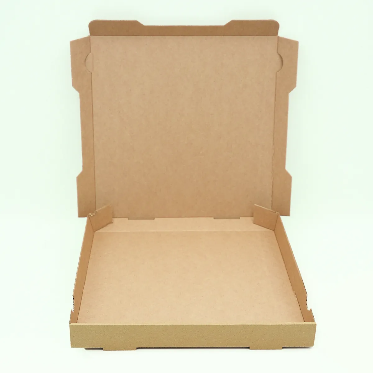 Boîte à pizza carton kraft brun neutre 29 x 29 x 4 cm – Lot de 100 - Emballage snacking-2