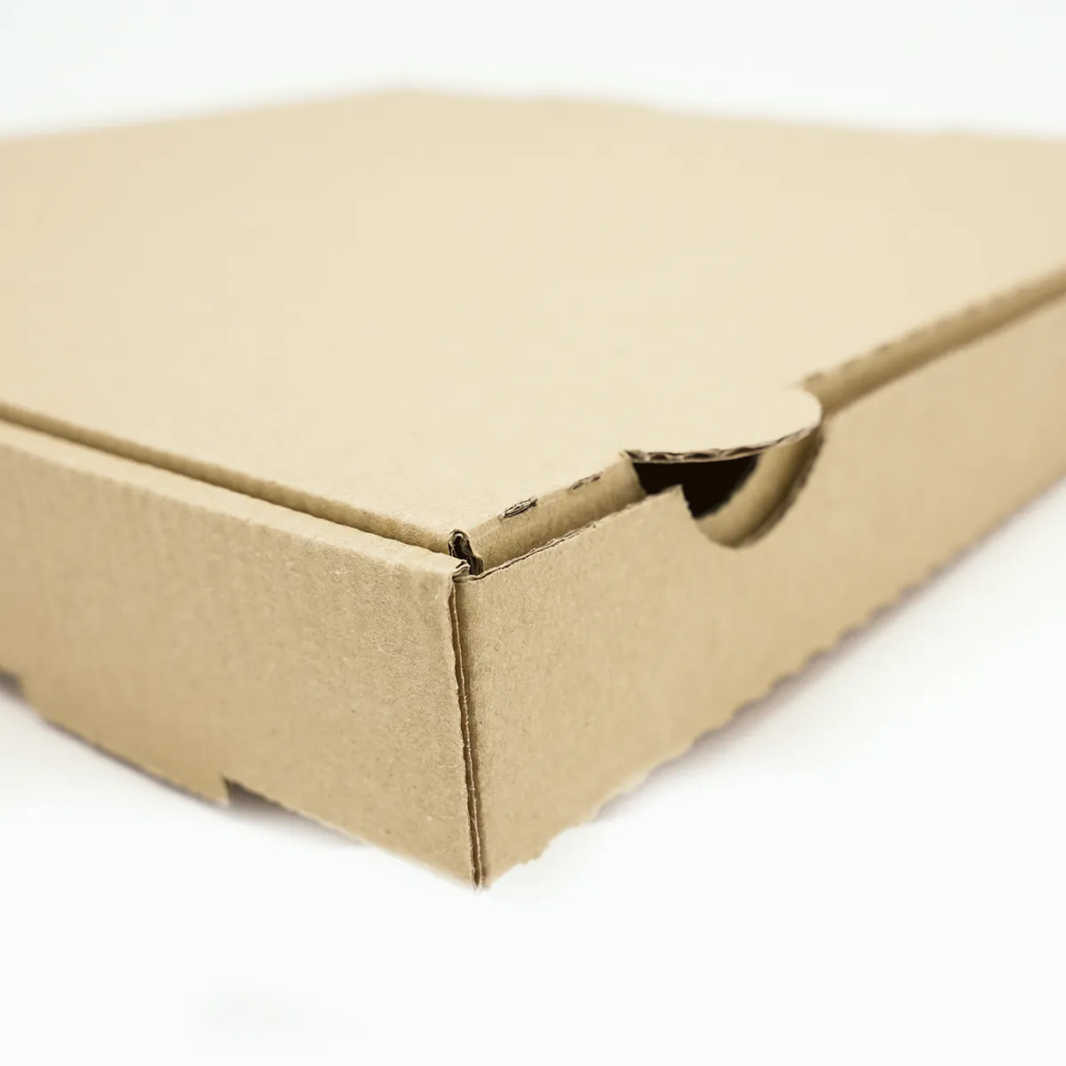 Boîte à pizza carton kraft brun neutre 29 x 29 x 4 cm – Lot de 100 - Emballage snacking-3