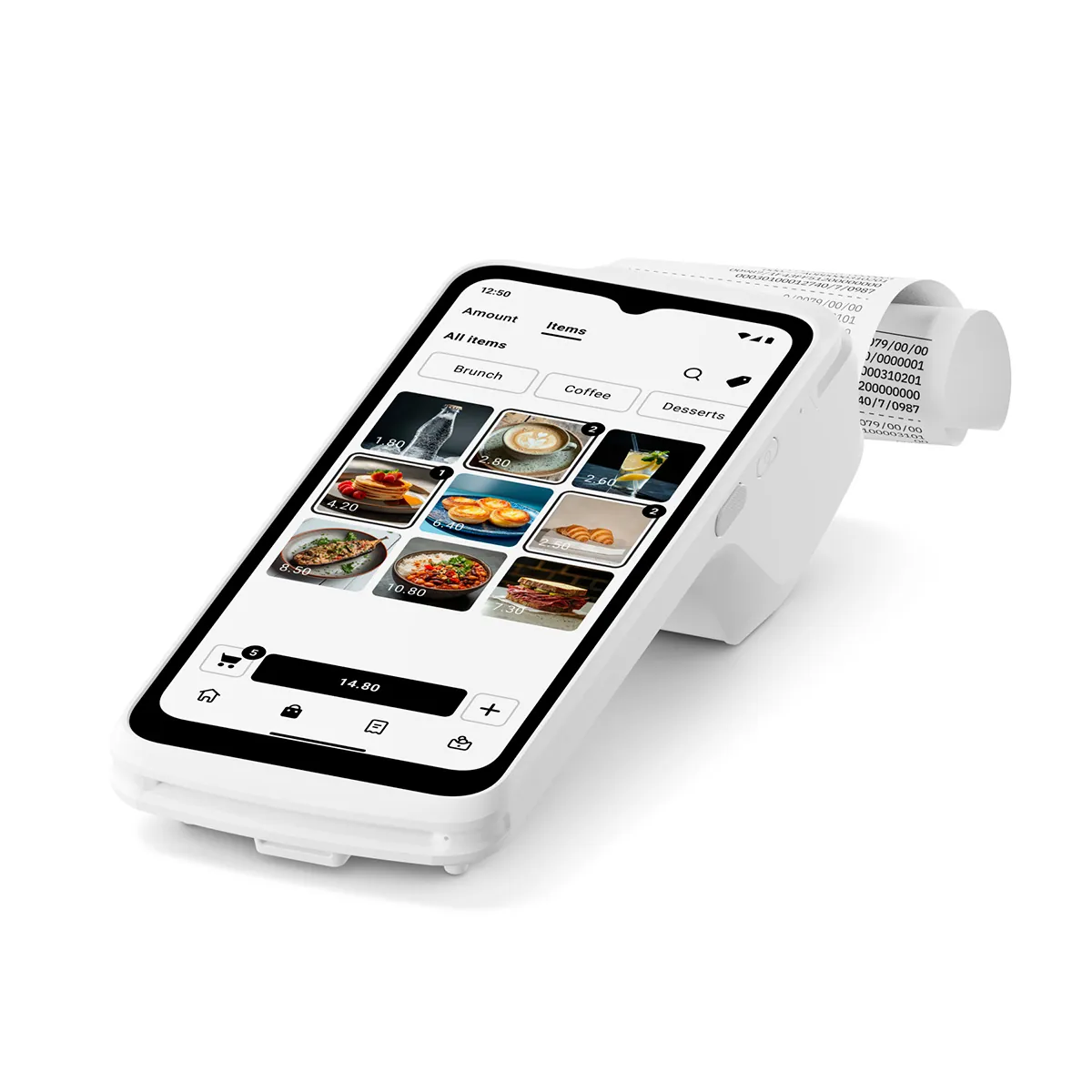 Terminal de paiement SumUp tout-en-un gestion des commandes + imprimante - Encaissement mobile