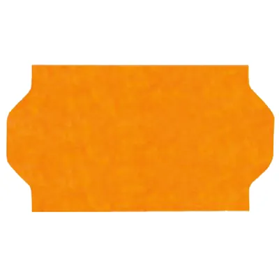 Étiquette orange fluo 26 x 16 mm adhésive pour étiqueteuse - 36 rouleaux de 1200 - Étiquettes pour étiqueteuses