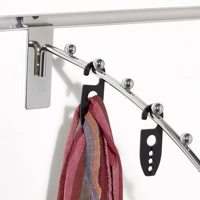 Cintre pour foulards, écharpes et cravates - Organisateur de vêtement - Plastique Noir - Lot de 100 - Cintres pour accessoires