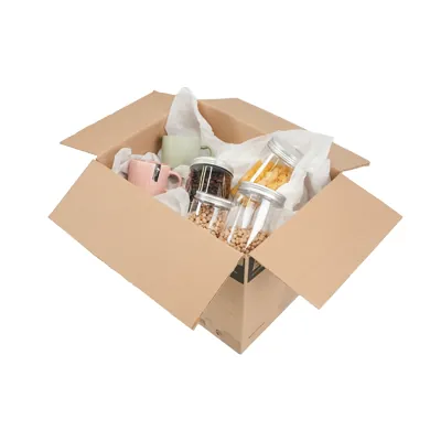 Caisse carton - Caisse américaine carton - Carton déménagement 36L - carton simple cannelure 40 x 30 x 30 cm - Lot de 20 - Caisses américaines cartons-2