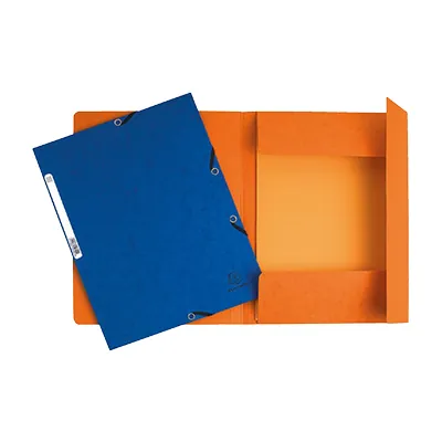 Chemise à élastiques 3 rabats cartonnée 24x32cm, coloris assortis - Chemises à élastique, Chemises dossier-1