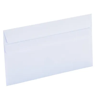 Enveloppe blanche DL 110 x 220 mm 80g sans fenêtre La Couronne - Paquet de 500 - Enveloppes blanches-2