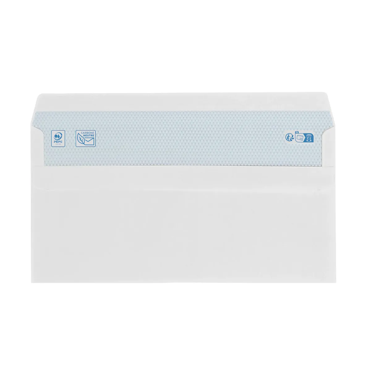 Enveloppe blanche DL 110 x 220 mm 80g sans fenêtre La Couronne - Paquet de 500 - Enveloppes blanches-2