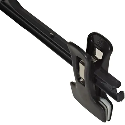 Cintre à pinces noir plastique 36 cm - Cintre pantalon - Cintre jupe - Lot de 100 - Cintres à pinces-1