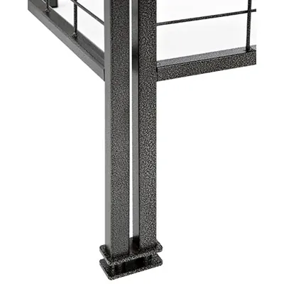 Inserts doubles pour présentoir grille ø 16 mm - Gris martelé - Présentoirs grilles-1