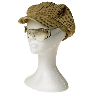 Tête mannequin femme polystyrène H 34 cm - Tête pour perruque, chapeau - Blanc - Têtes-1