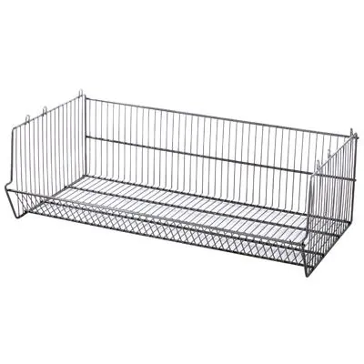 Corbeille fil empilable 95 x 50 x 30 cm zingué - Panier fil métal - Corbeilles fil