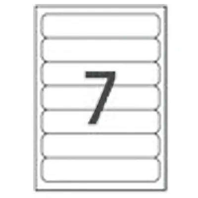 Étiquette adhésive blanche 190 x 38 mm, paquet de 140 - Étiquettes adhésives neutres-1