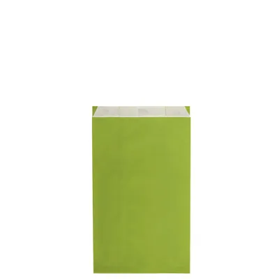 Pochette cadeau kraft vergé vert anis 12 x 4,5 x 21 cm - Sachet kraft - Lot de 250 - Pochettes cadeaux unies