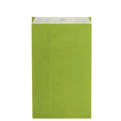 Pochette cadeau kraft vergé vert anis 25 x 7 x 41 cm - Sachet kraft - Lot de 250 - Pochettes cadeaux unies