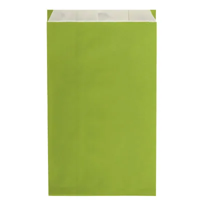 Pochette cadeau kraft vergé vert anis 30 x 9 x 49,5 cm - Sachet kraft - Lot de 250 - Pochettes cadeaux unies