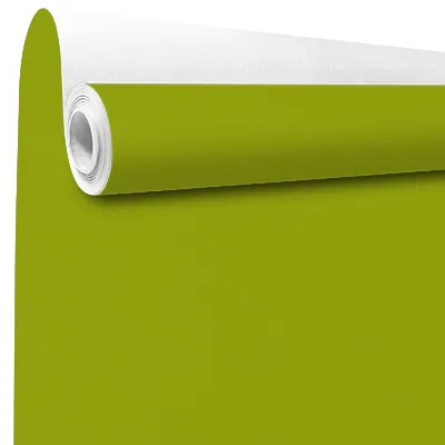 Papier cadeau kraft vergé vert anis uni 70 cm x 100 m 60 g/m² – le rouleau - Papiers cadeaux unis