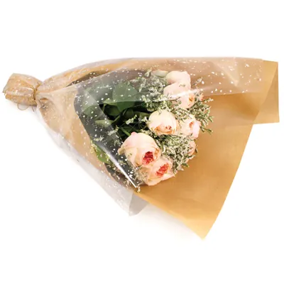 Film fleuriste - Film polypropylène Gypsophile 80 cm x 120 m 35µ - Films polypropylène à motifs-2