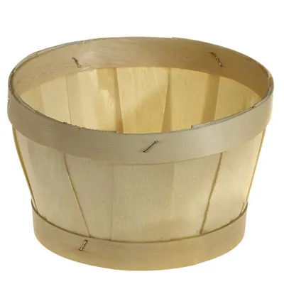 Panier bourriche bois rond 16 x 9,4 cm - Paniers bois, Caisses bois