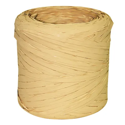 Raphia synthétique beige 200m - Raphias