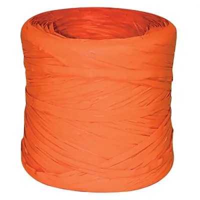 Raphia synthétique orange 200m - Raphias