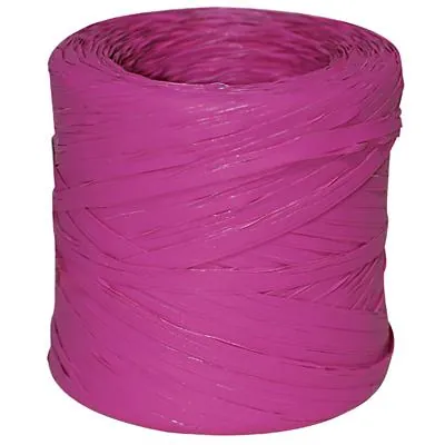 Raphia synthétique rose 200m - Raphias
