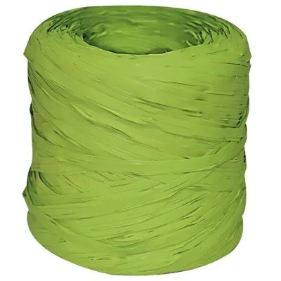 Raphia synthétique vert anis 200m - Raphias