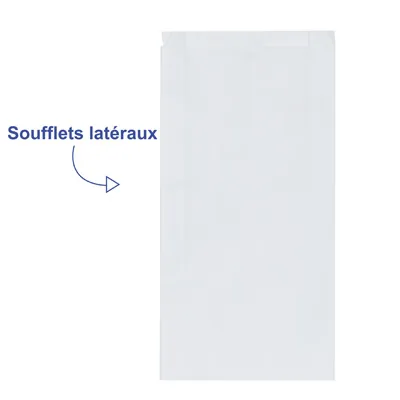 Pochettes papier Kraft blanchi - Sachets papier blanc