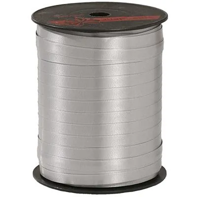 Bolduc mat argent standard 7 mm x 500 m polypropylène - Bolducs unis