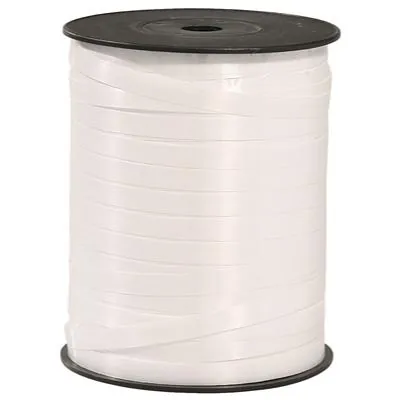 Bolduc mat blanc standard 7 mm x 500 m polypropylène - Bolducs unis