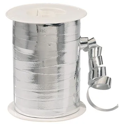 Bolduc argent effet miroir 10 mm x 250 m - Bolducs unis