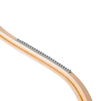 Cintre bois naturel épaules antidérapantes 45 cm - Cintre plat - Cintre chemise - Lot de 50 - Cintres bois-1