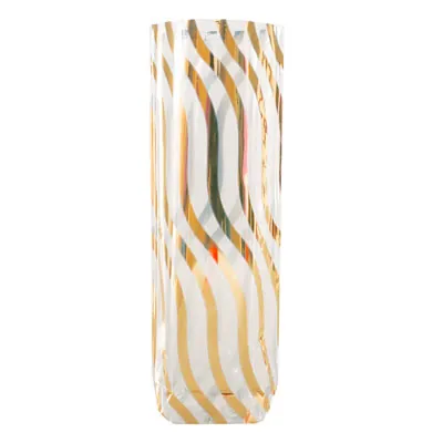 Sachet polypro fond PP Serpentin Or 14 x 30,5 cm 35µ - Sachet confiserie - Sachet bonbons - Lot de 100 - Sachets bonbon, Sachets confiserie