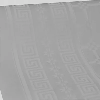 Nappe damassée 1,18 x 25 m 45g/m² - Nappe jetable - Gris Béton - Nappes en papier-1