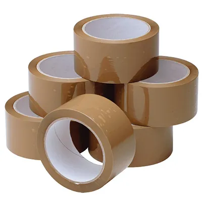 Ruban adhésif polypropylène silencieux havane 50 mm x 66 m - Ruban adhésif emballage - Lot de 6 - Rubans adhésifs et dévidoirs