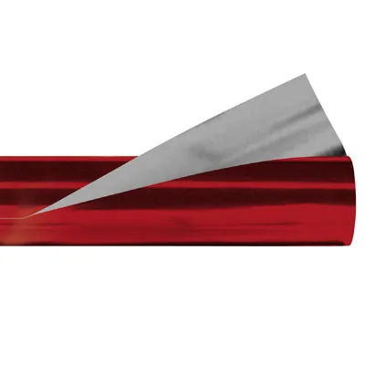 Film métallisé réversible polypropylène rouge 70 cm x 50 m 30µ - Films métallisés réversibles polypropylène 