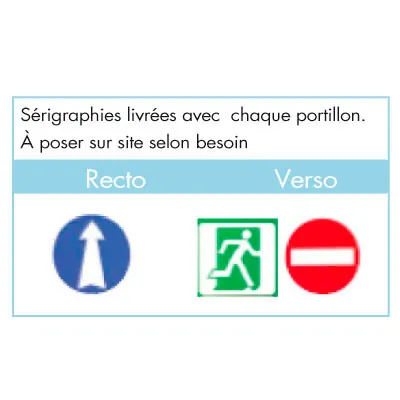 Portillon simple ouverture gauche - Guidage à fixer-2