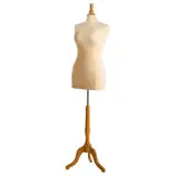 Mannequin couture femme - buste couture femme grande taille XL, pied tripode, beige