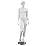 Mannequin femme, cheveux sculptés, bras long du corps