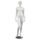 Mannequin femme, cheveux sculptés, bras long du corps